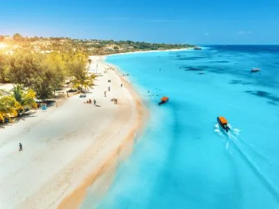 Strand på Zanzibar
