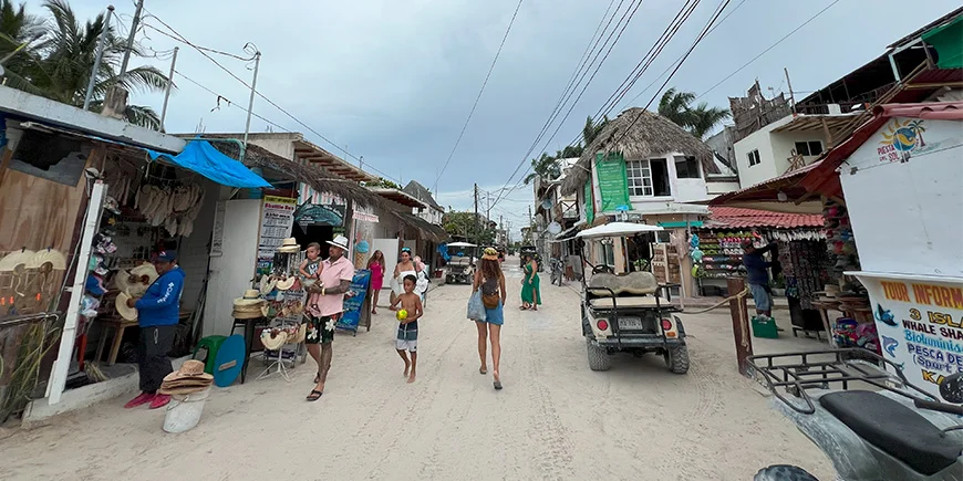 Gate på Isla Holbox