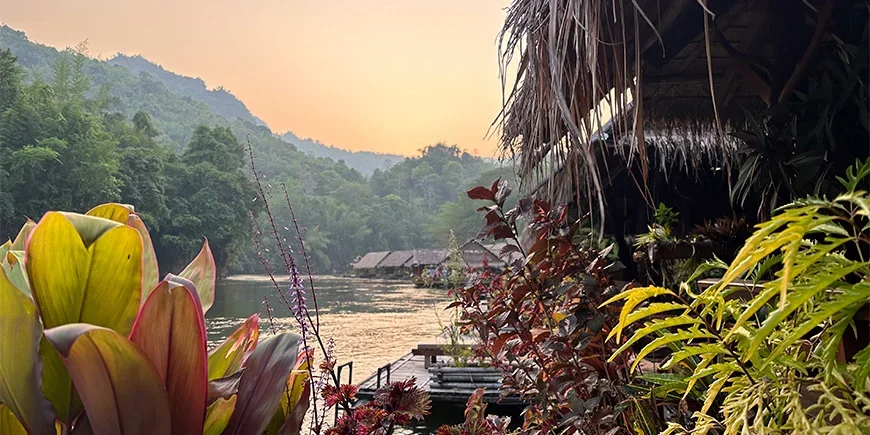 Vakker utsikt ved River Kwai