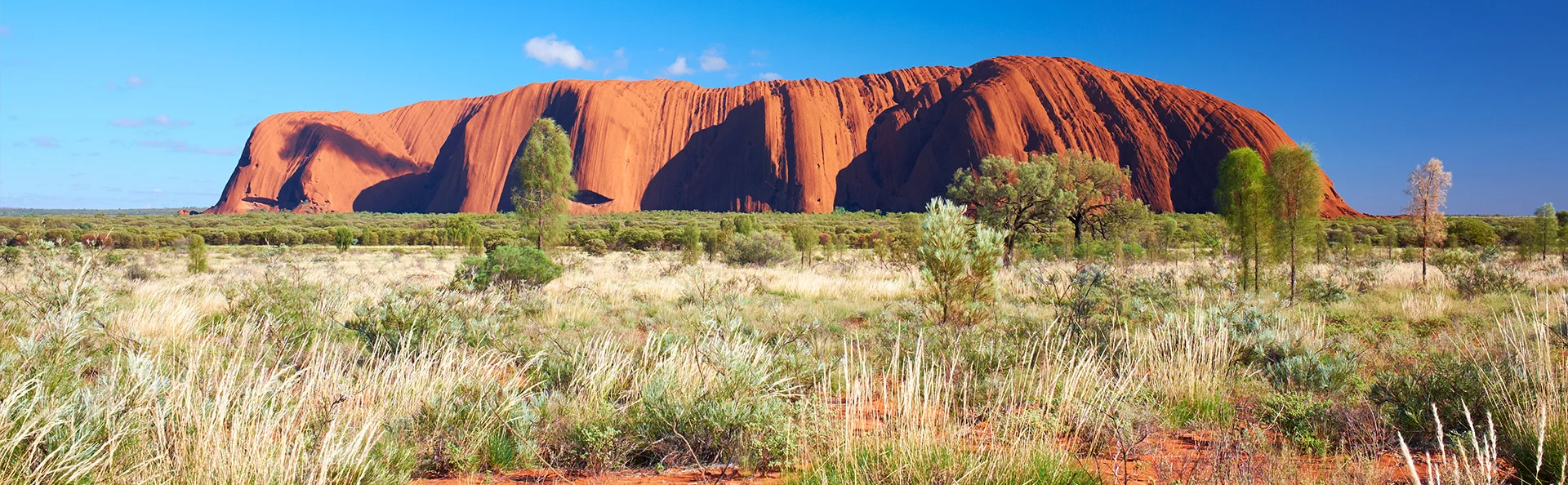 Ayers Rock, eller Uluru, i Uluru-Kata Tjuta nasjonalpark i Northern Territory i Australia.